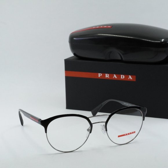 FINAL PRICE NEW PRADA SPORT PS52HV 7AX1O1 BLACK EYEGLASSES - Picture 8 of 9